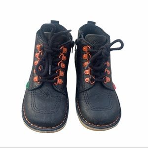 KICKERS KICK HI WINTER BLACK LEATHER